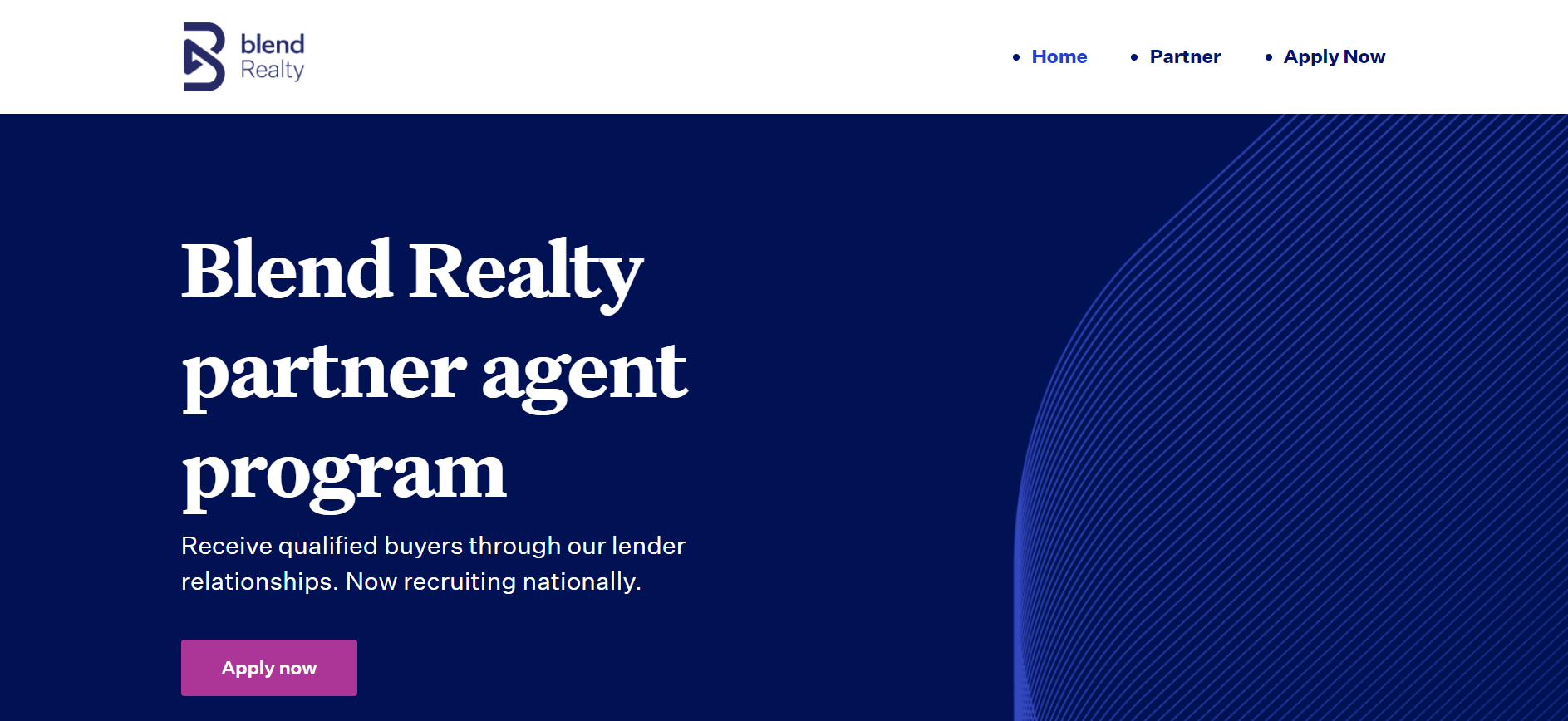 Blend Realty website