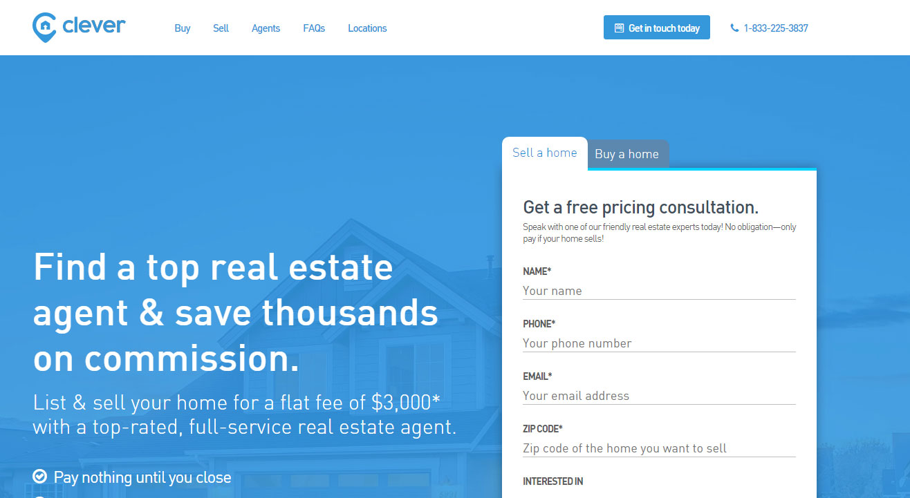 Clever Real Estate website