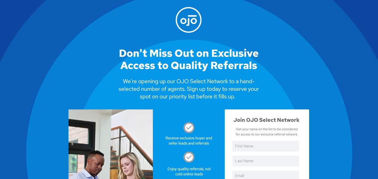 OJO Home website