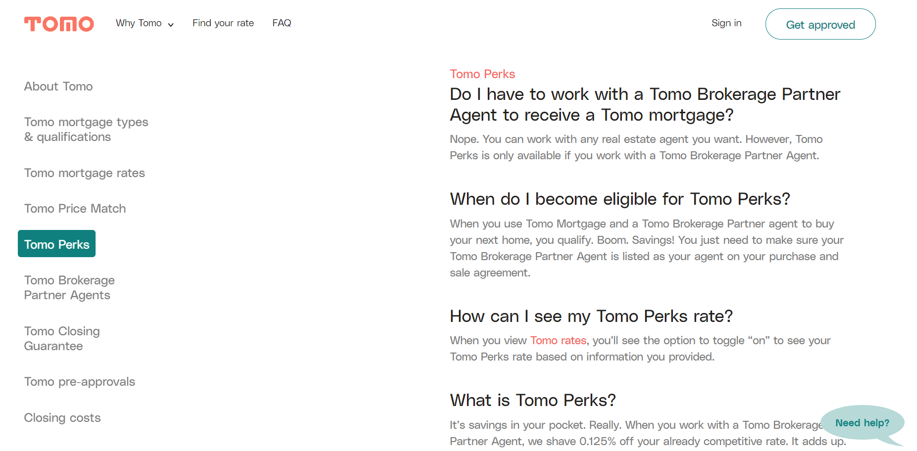 Tomo website