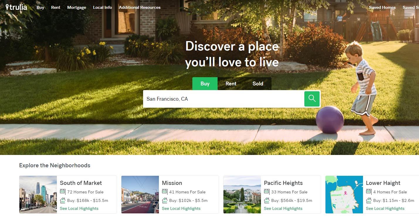 Trulia website